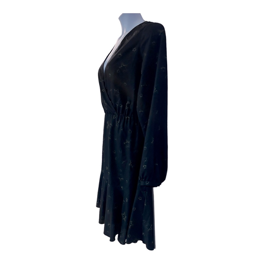 Hutch Star Print Desk to Dinner Puff Sleeve Fit & Flare Office Night Out Dress - Picture 7 of 16